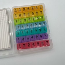 Pill Thing 7 Times a Day Weekly Pill Box Organizer Case with Medication Schedule