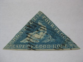 CAPE OF GOOD HOPE BRITISH COLONY SG. #19a scarce used VF Cape Triangle stamp #29