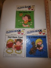 Lot Of 3 Your Baby's First Cloth Book God Made Me Regal Books 1981 Washable Vtg