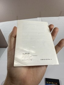 Blue Lightning (Atari Lynx, 1988) Cartridge With Manual TESTED!