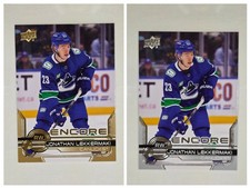 2 Card Lot 2024-25 UD Extended Series Encore Gold & Base Jonathan Lekkerimaki