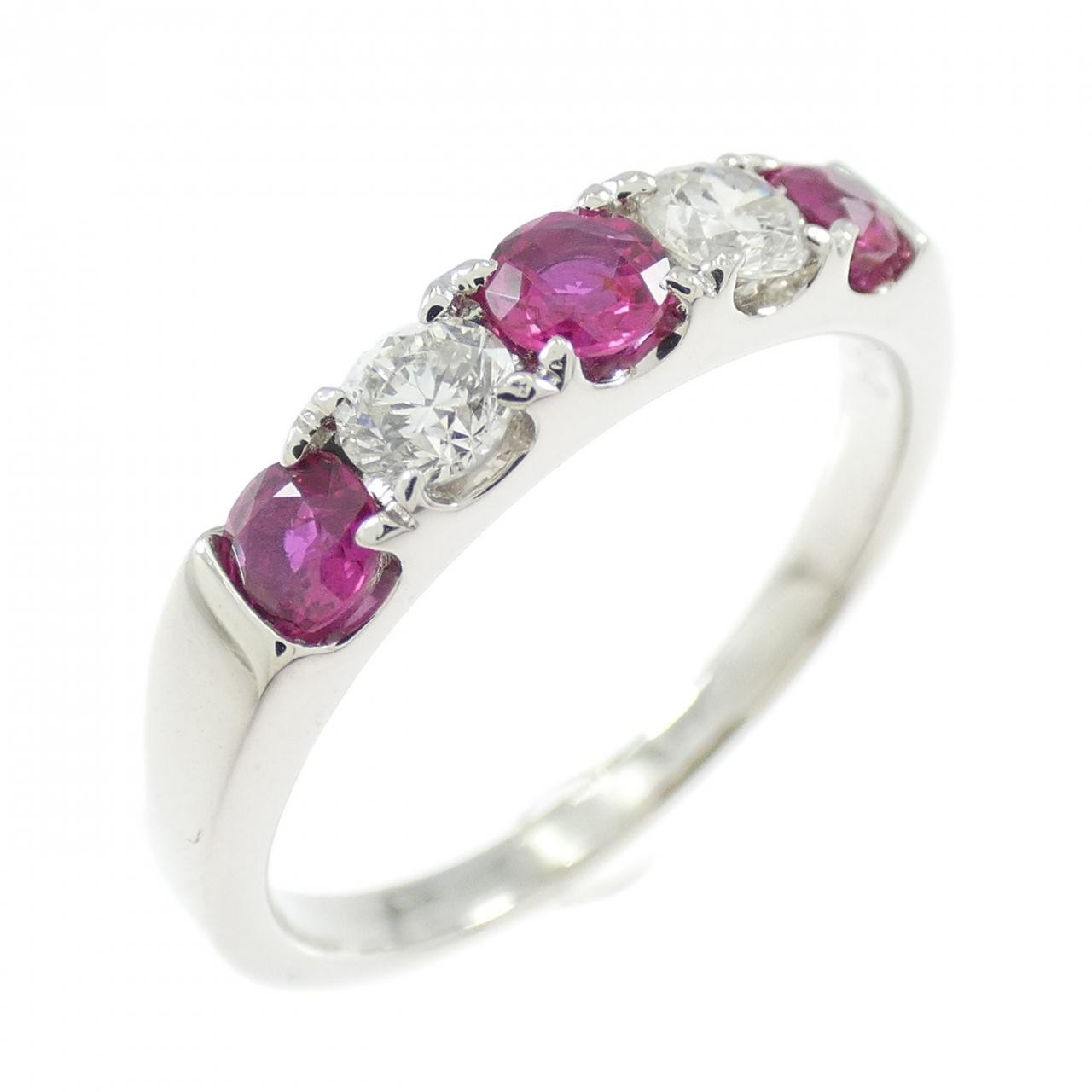 Authentic PT950 Ruby Ring 0.43CT  #260-007-139-46… - image 1