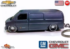 🎁🆕 RARE KEY CHAIN GRAY CHEVY VAN EXPRESS 2500 GM CUSTOM Ltd Ed.💕NICE GIFT💕🎁