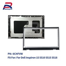 New For Dell Inspiron 15 5510 5515 5518 LCD Back Cover Front Bezel 0CHFVW 05WK5X
