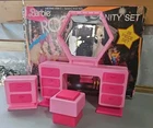 Barbie & The Rockers Vanity Set Arco 1980s Pink Mirror No Accessories Has Box