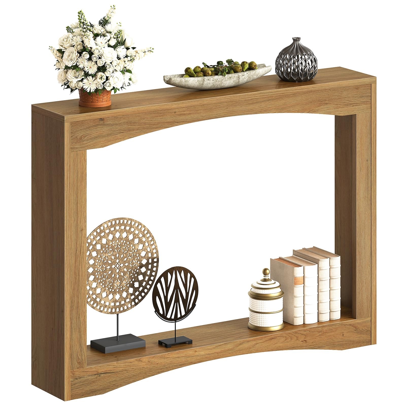 Narrow Console Table, 5.9'' Thin Entryway Table, Behind Couch Table for Small...