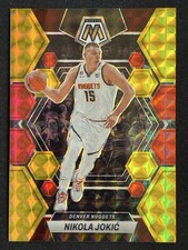 Nikola Jokic 2023 Panini Mosaic Choice Fusion Red Yellow /88 #168
