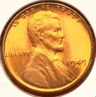 1949-D Lincoln Wheat Cent Penny GEM RED BU From an Original Bank Roll