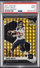 2021 PANINI MOSAIC GOLD MOSAIC #322 DAVIS MILLS 1/10 PSA 9
