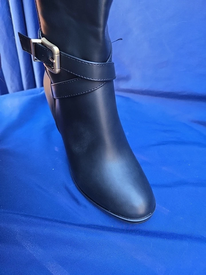 Белая гора женщин черный гладкий Teals колена платье ботинки размер обуви 5,5 - Изображение 4 из 4