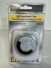 Light Timer By Defiant 24 Hour Use for Holiday Christmas or Security