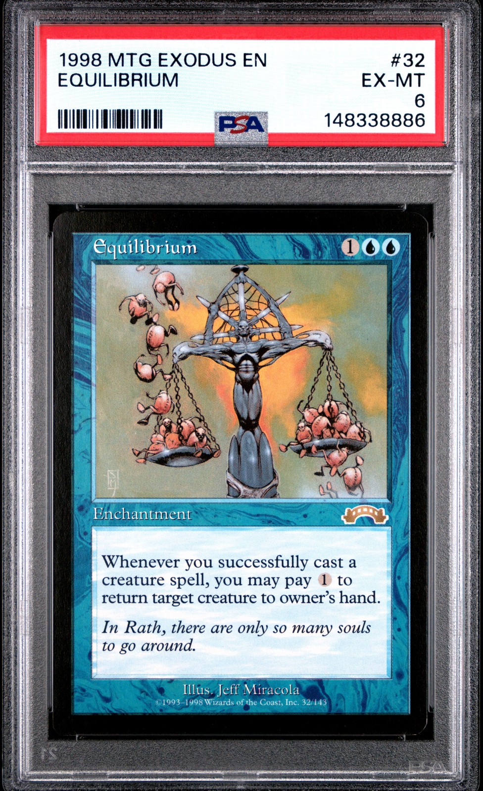 1998 MTG EXODUS #32 EQUILIBRIUM PSA 6