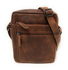 Borsello a tracolla in pelle GREENWOOD Brown Art. 112233