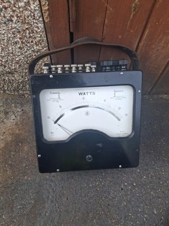 vintage portable crompton parkinson "watts" meter