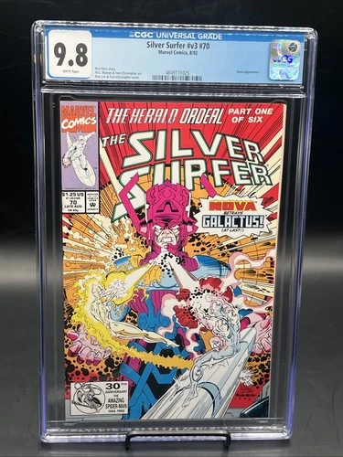 Silver Surfer #70 (Marvel Comics Late August 1992) CGC Graded 9.8 White Pages