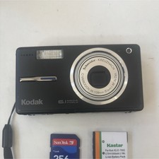 Kodak EasyShare V603 6.1MP Camera Black 3x Zoom w/ SD Card & Battery