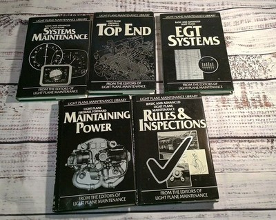 Light Plane Maintenance Library 5-Book Set: Systems Maintenance, Top End, EGT