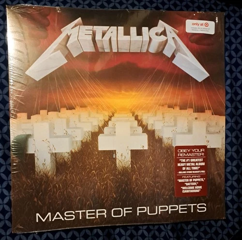 Metallica Master Of Puppets Black Vinyl LP + Sticker Target Exclusive New Sealed