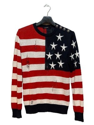 Balmain Rote und weiße gestreifte Strickware Damen 5663463067 24661638