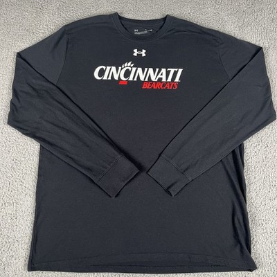 Cincinnati Bearcats Shirt Mens Extra Large Black Long Sleeve Under