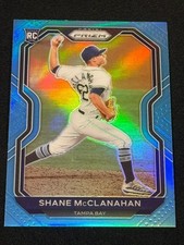 2021 Panini Prizm Shane McClanahan RC Rookie Carolina Blue Prizm Tier 3
