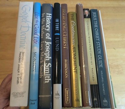 Lot Of 10 Mormon LDS Books Hardback & Paperback - Smith Monson Hinckley Nelson