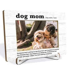 Dog Mom Picture Frame 4x6, Dog Mom Mama Gifts for Pet Lovers Owners, Pet Pict...