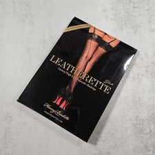 Honey Birdette Black Leatherette Sheer Seamed Stockings Hosiery Size M