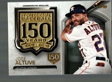 2019 Topps 150th Anniversary Manufactured Medallions #AMMJA Jose Altuve 123/150