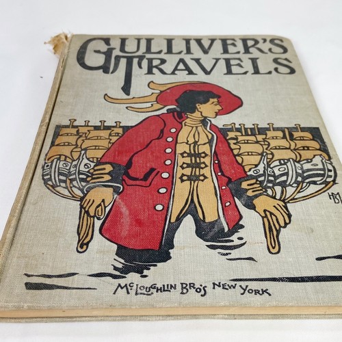 VTG Book Gulliver's Travels Acceptable Preowned Condition W Damage Approx. 1906 - Picture 8 of 11