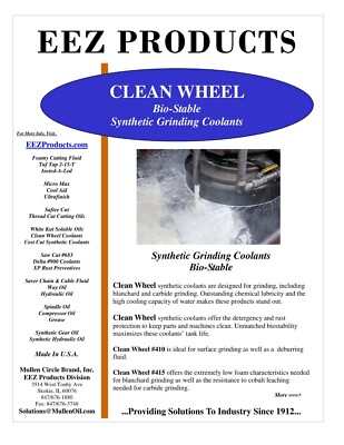5 Gallon Pail- Water Soluble Synthetic Grinding Coolant Fluid - USA