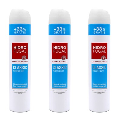 HydroFugal Classic  Anti-Transpirant Deo Spray XL , 3x200ml EAN4005900884275