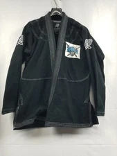 Albino & Preto Competition Jiujitsu Gi Kimono Black Atos Size A3 Top Only