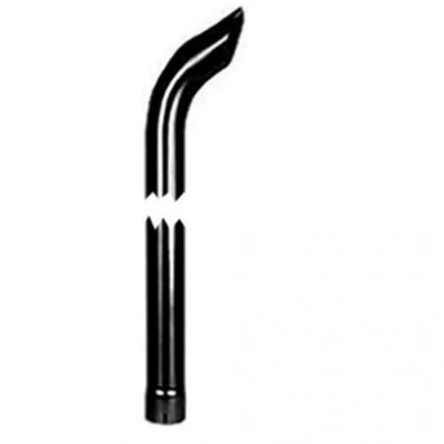 Exhaust Stack - 3-1/2''x 72'' Curved Black fits Exhaust/Clamps/Rain Caps/Stack