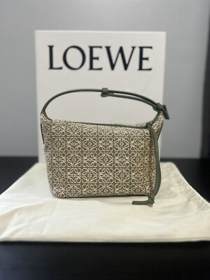 Loewe Cubi Shoulder Bag Small Green | eBay