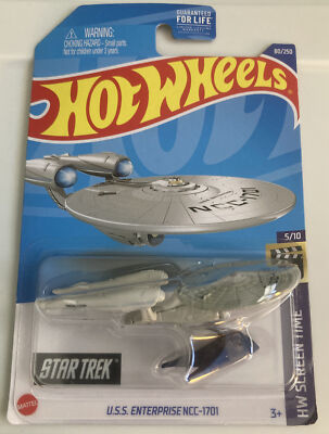 2022 Hot Wheels Cars Enterprise NCC-1701 Package Damaged