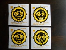 Aufkleber Abziehbild ADAC Plakette Fahrrad Siegelmarke Siegel 2014 geprüft TÜV