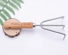 Personalized Garden Tool Hand Rake, Customized Garden Hand Rake, Stainless Steel