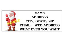 CHRISTMAS X-MAS SANTA ADDRESS LABELS COOL!! #2