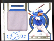 2021 National Treasures Colossal Material Signatures /25 Willson Contreras Auto