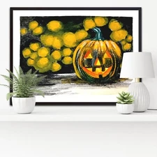 Painting original digital download "Mr. Lantern" In 4 different sizes