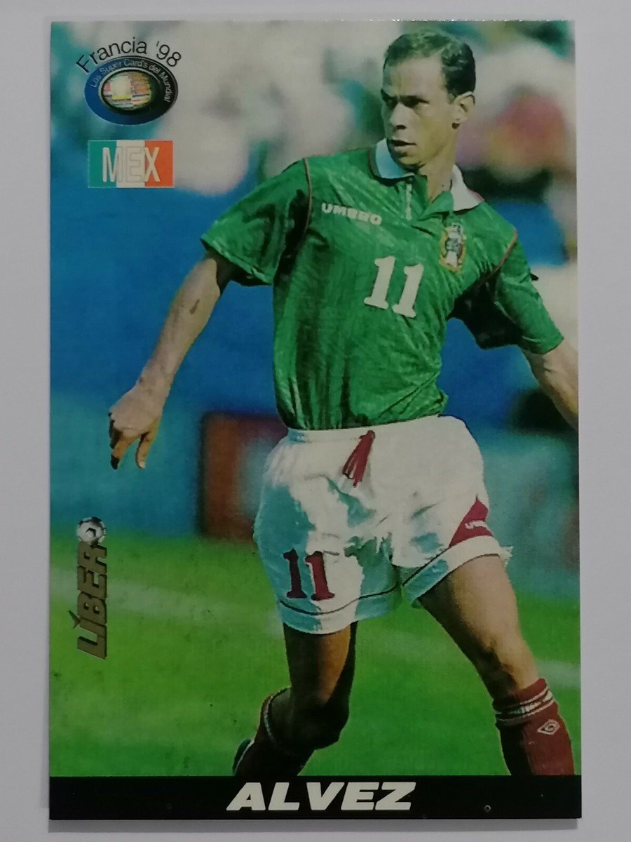 FRANCE 98 #72 Luis Alves Zague Mexico CARD FIFA WORLD CUP 1998
