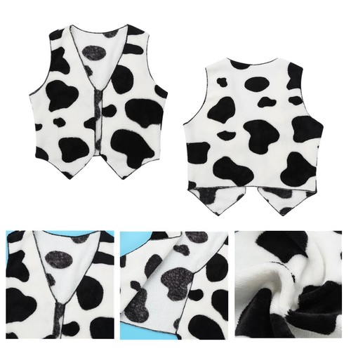Kids Vest Western Cowboy Dress Up Carnival Halloween Cosplay Waistcoat Outfit - Picture 48 of 51