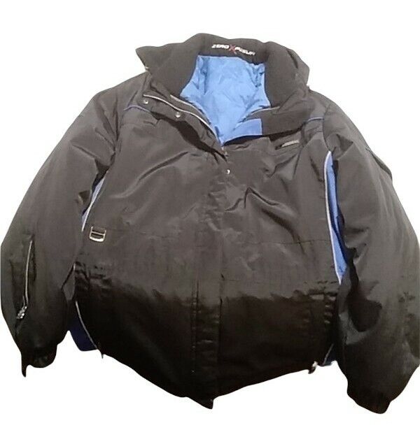 ZeroXposur M (12-14) Winter Hooded Jacket Coat black and ZeroXposur M (12-14) Winter Hooded Jacket Coat black and