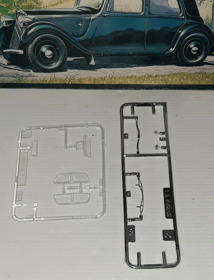 HELLER  1/43 CITROEN 11CV L 1939 N°159 KIT MONTAGGIO OBSOLETO - Immagine 3 di 4