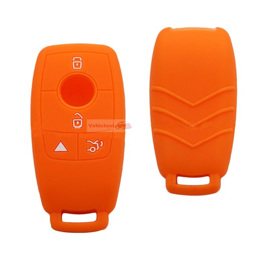 Fit Mercedes Benz GLE GLC 4 Button Remote Smart Key Fob Silicone Skin Case Cover - Picture 15 of 29