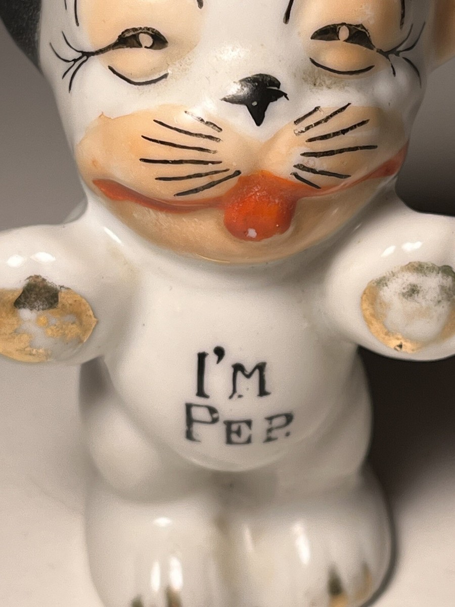 Vintage Bonzo Dog Salt & Pepper Shakers I'm Pep I'm Salt