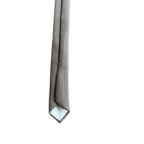 Oscar De La Renta Grey Neck Tie Logo Designer Classic Retro 56" Long 2.75" Wide - Picture 4 of 9