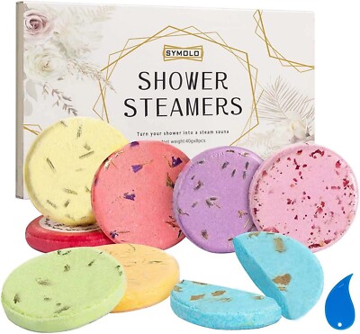 SYMOLO Shower Steamers, Pack of 8 Steamers Aromatherapy with Pack-2 