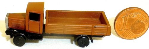 LKW Pritschen LKW um 1930 braun Metall Modell Spur N 1:160 neuwertig å - 第 1/5 張圖片